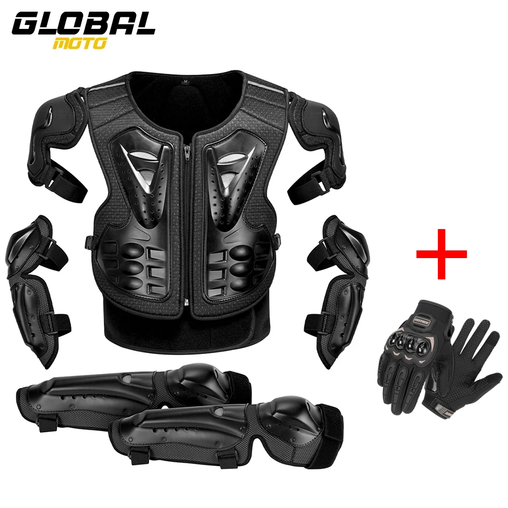 

Motorcycle Body Armor Wear-resistant Anti-drop Moto Riding Armor Vest Protective Gear Knee Pads Motorbike Chest Back Protector