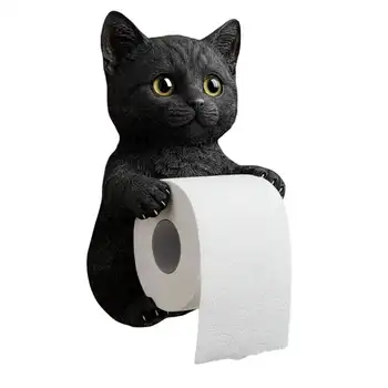Držák na toaletní papír v koupelně, držák na kočičí toaletní papír, nástěnný stojan na role, roztomilý dávkovač pro kolej, domácí karavan, toaletu, cestování 8 nejlepší prodej držák kočičí toalety - №2