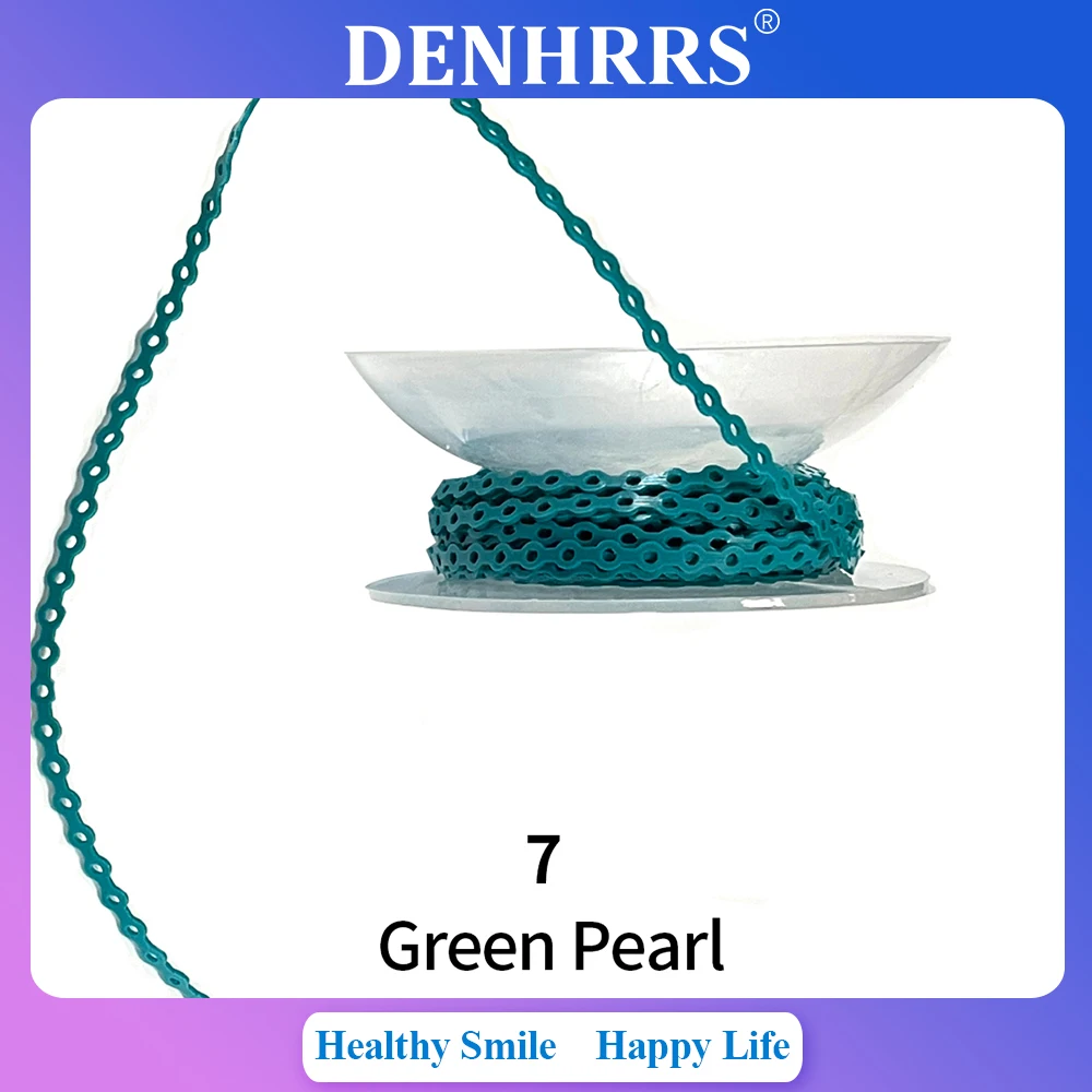 

15Feet/Roll Dental Orthodontic Elastic Power Chain Colored Rubber Short Power Chain