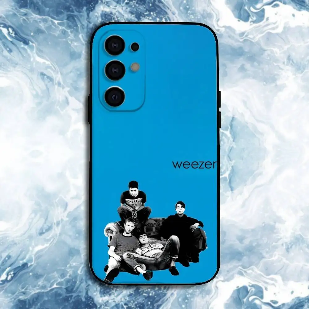 Etui na telefon z motywem zespołu Weezer dla Samsunga S25, S24, S23, S22, S21, S20, Plus, Fe, Lite i innych, czarne.