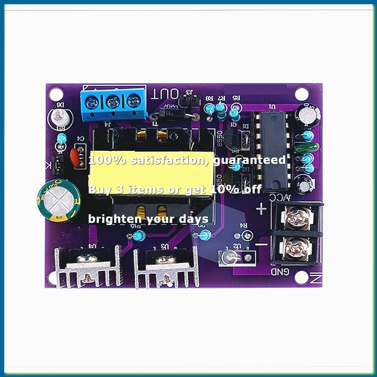 100W DC 24V to AC 110V 220V Power Inverter Step Up Booster Converter Power Supply Transformer for Car Home Outdoor