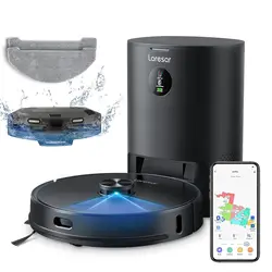 Laresar Robot Vacuum and Mop with Auto Dirt Disposal, Max 3500pa Suction, App Control, Editable Map Lidar Navigation  Wholesale