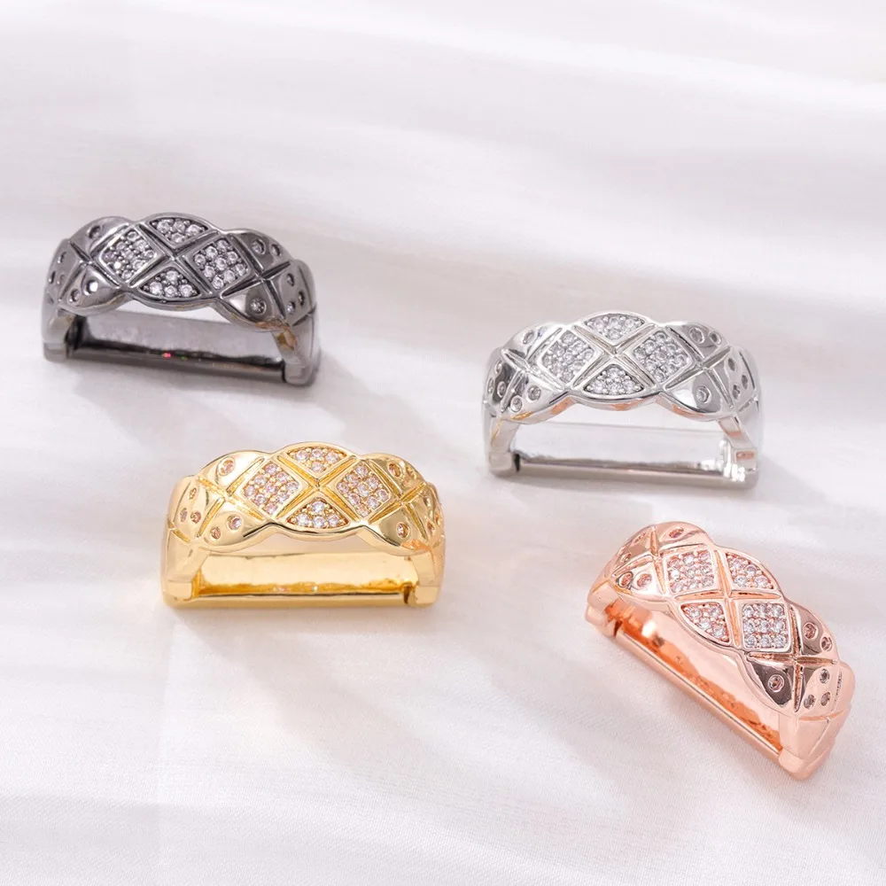 

Tie Clip Men's High-end Zircon Multi-color Buckle Formal Suit Temperament Versatile Hoop Banquet Party Gift