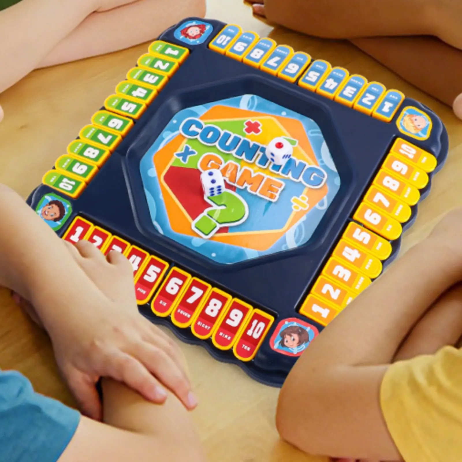 Kids Math Board Game Brain Training Math Board Game for 3-6 Year Olds