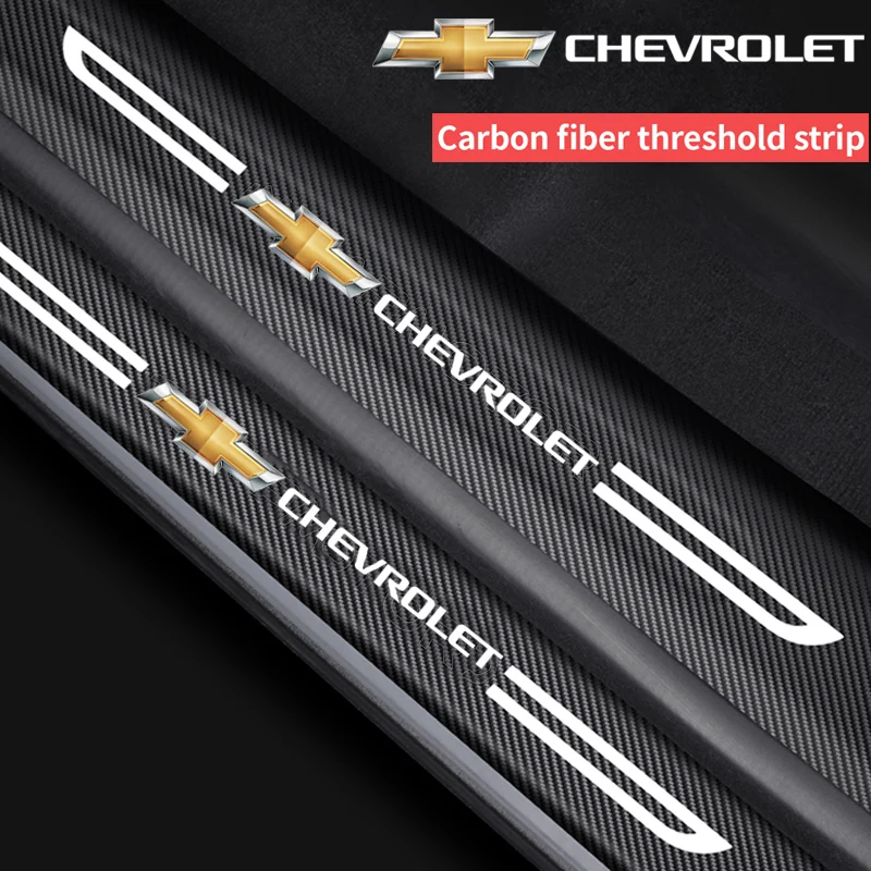 2025 pegatinas antiarañazos para umbral de puerta de coche para Chevrolet Captiva Aveo Cruze Lacetti Niva Cobalt Orlando Sail Spark ONIX Z71