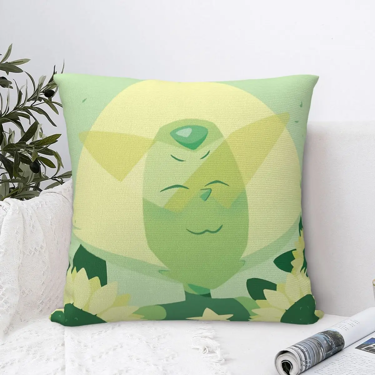 Steven Universe Pastel Peridot Throw Pillow Case Cushion For Home Sofa Chair Decorative Hug Pillowcase