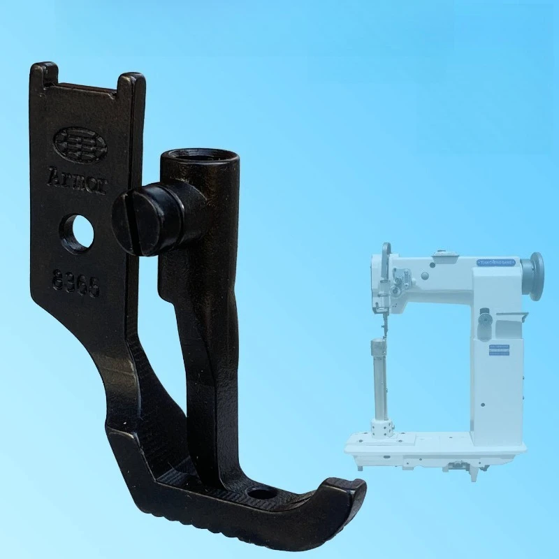 8365 high column shaft type small nozzle three synchronous sewing machine unilateral presser foot pineapple pattern tooth bottom