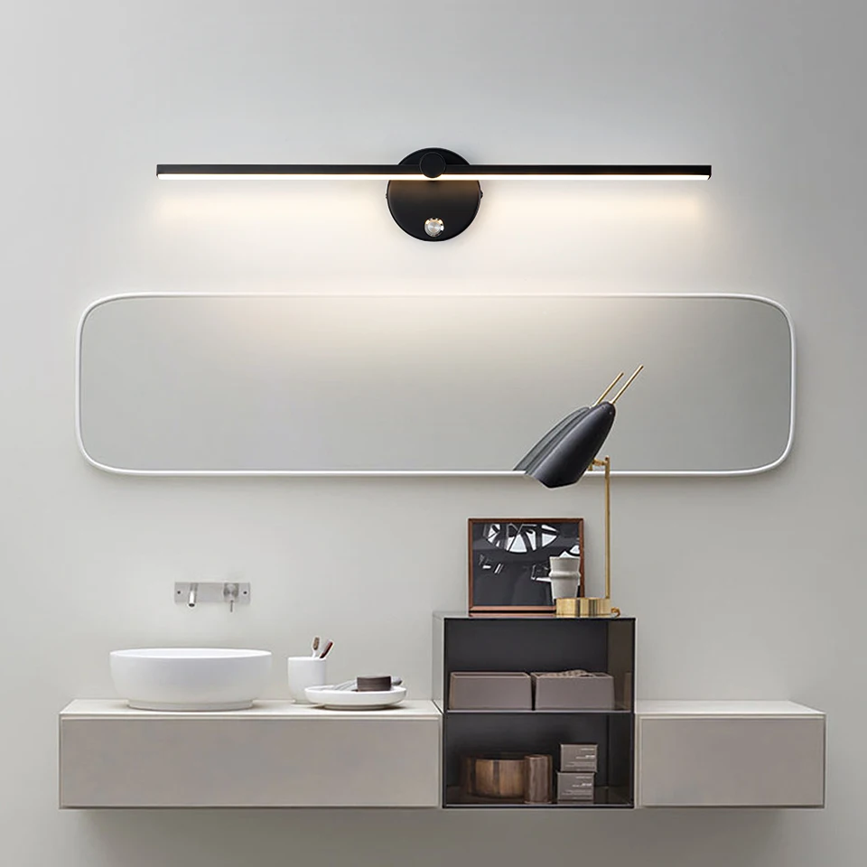 Bedside Wall Light 330° Rotatable Adjustable Light Angle Indoor LED Wall Lamp Bedroom Mirror Vanity Light AC110V/220V