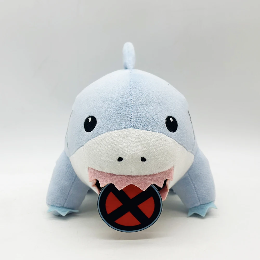 Jeff Plush Toy Cartoon Jeff The Land Shark Stuffed Kawaii Anime Online Star Shark Plushie Soft Doll Custom Plushie Toy Kids Gift