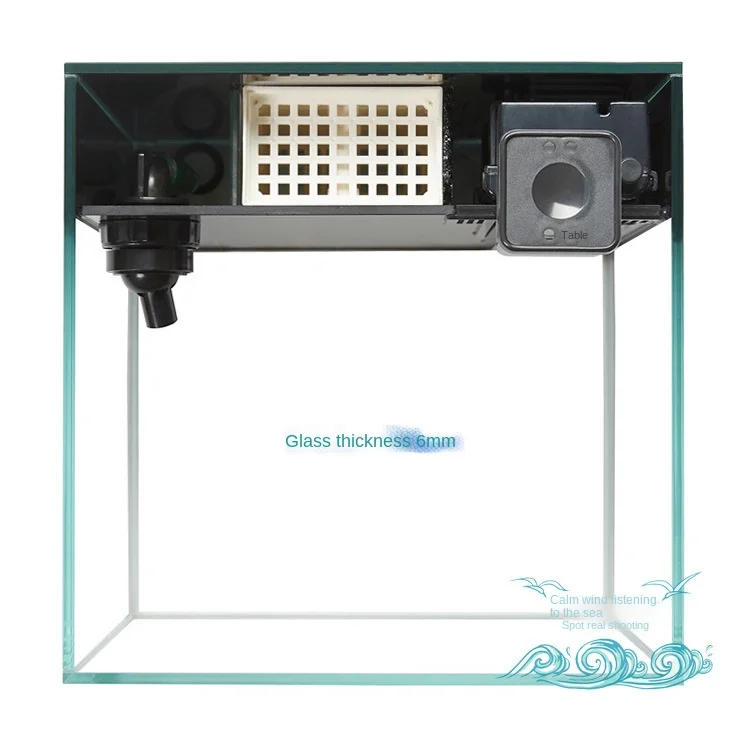 CADE Back Filter Glass Fish Tank Sea Water Aquarium Aquarium Sea Tank