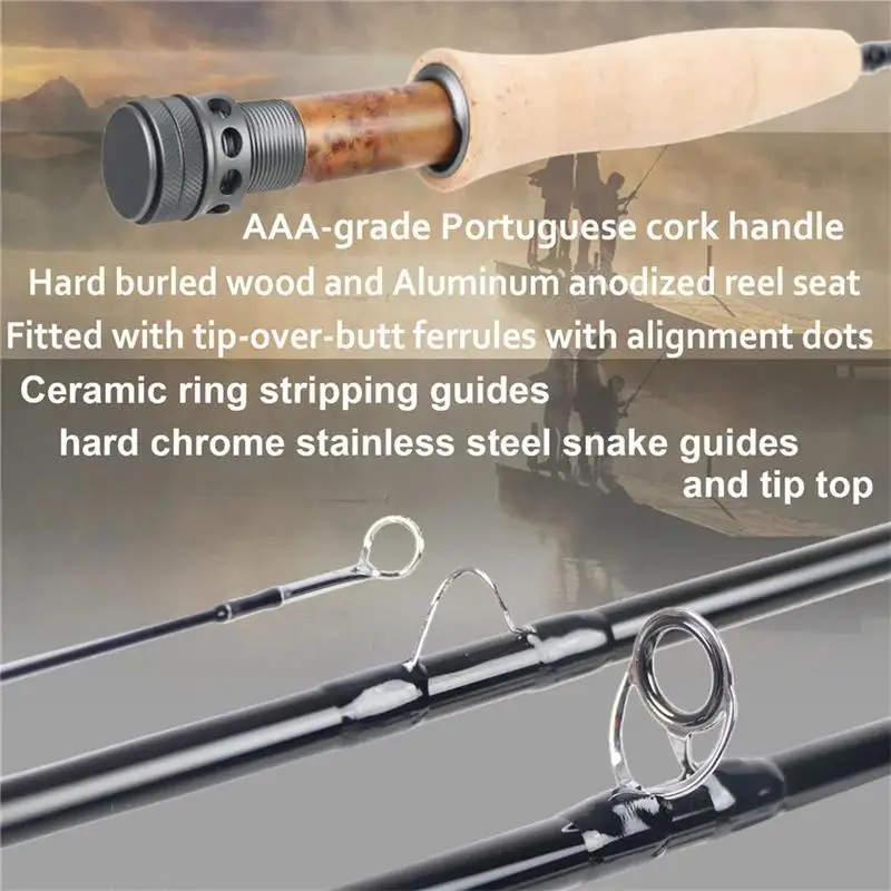 MAXIMUMCATCH 10-11ft 2-4WT NANO Nymph Euro Fly Rod IM12 Carbon Fast Action for Technical Nymphing Fly Fishing Rod view 3