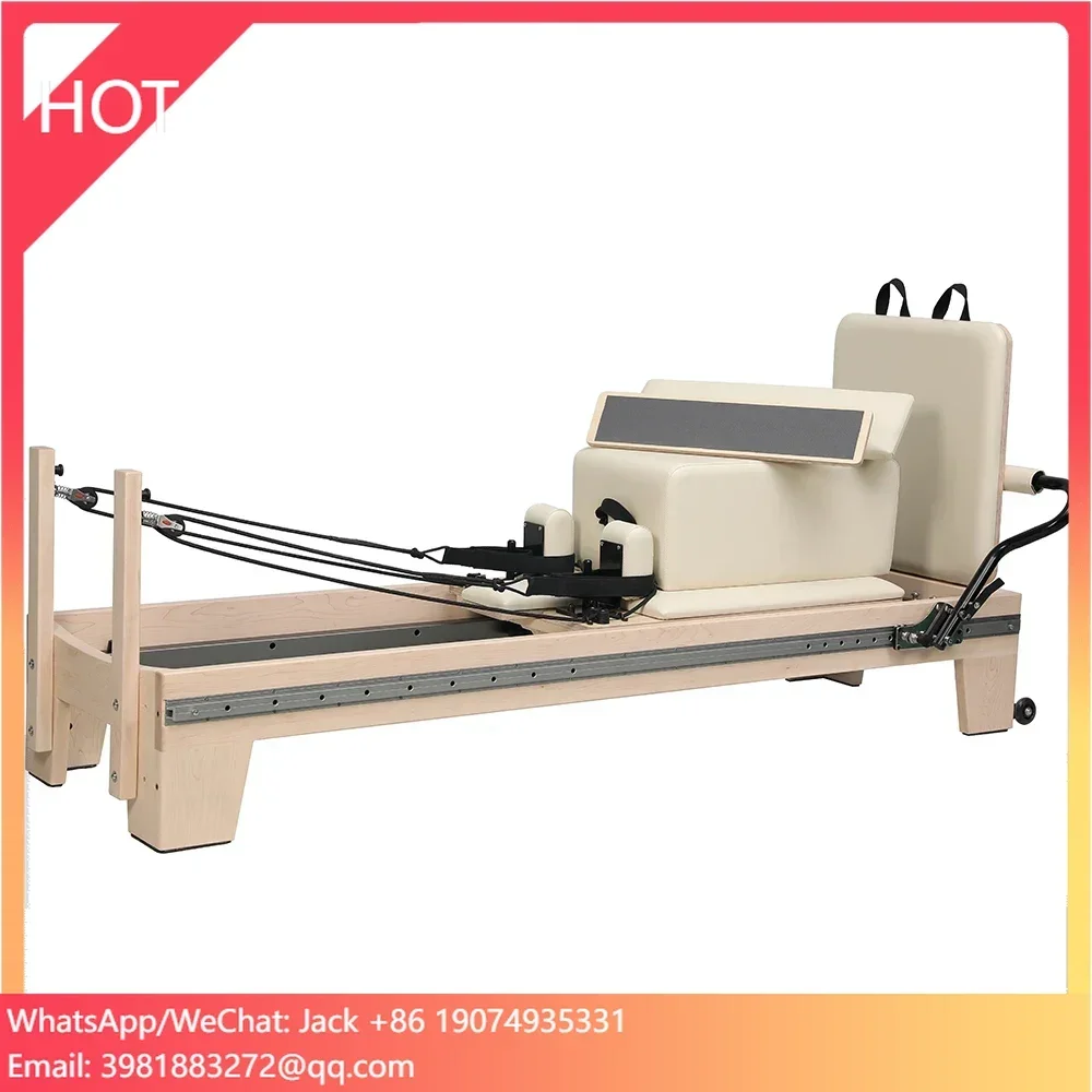 Bilink Yoga wooden pilates reformer machine equipment full track home version reformer pilates Core Training Bed