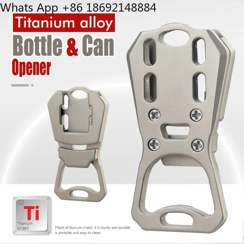 

The new titanium alloy is convenient to carry bottle openers, can openers, and multi-function tools