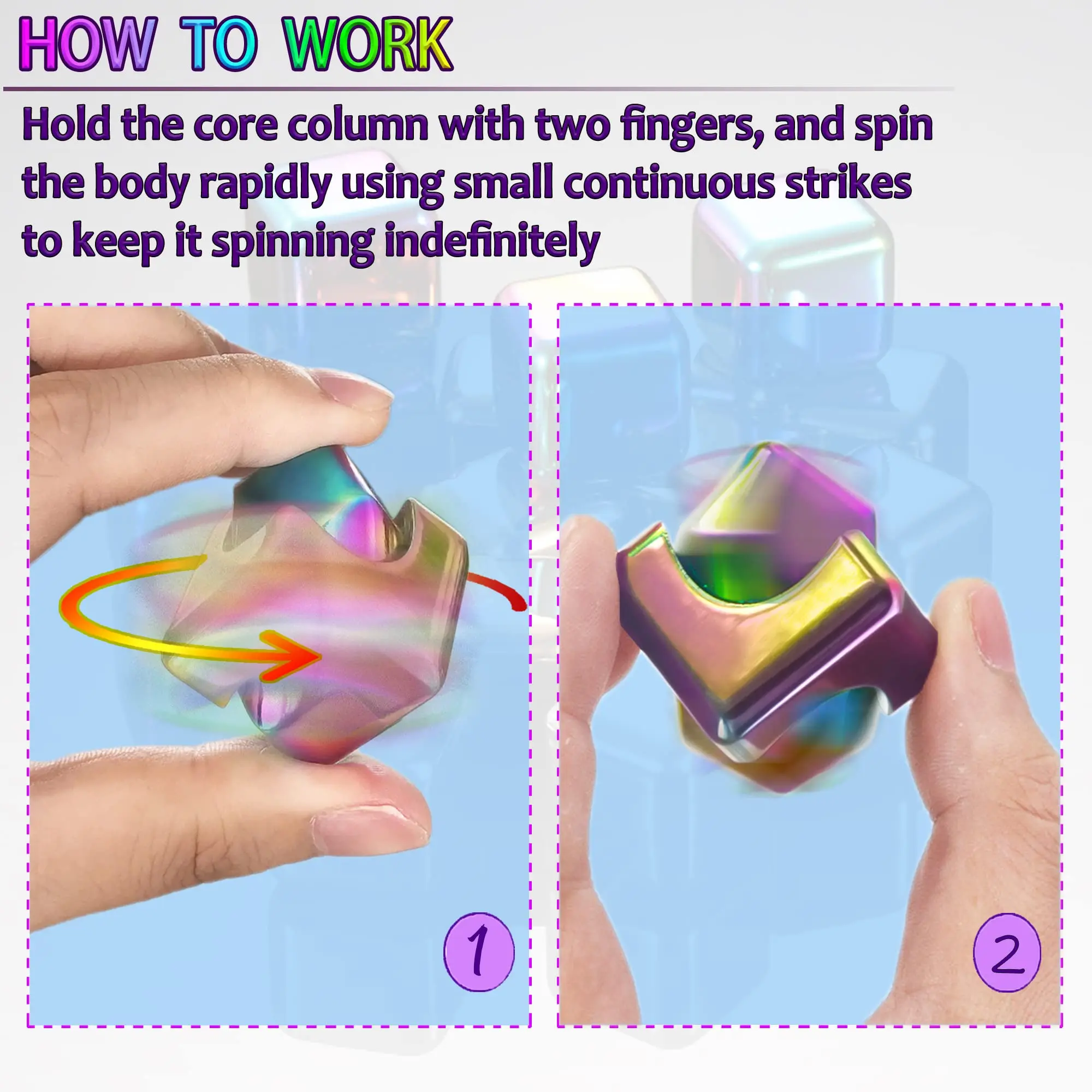 Colorato magnetico Fidget Spinner giocattoli Antistress per bambini Antistress mano metallo Spinner scrivania giroscopio adulto giocattoli regali