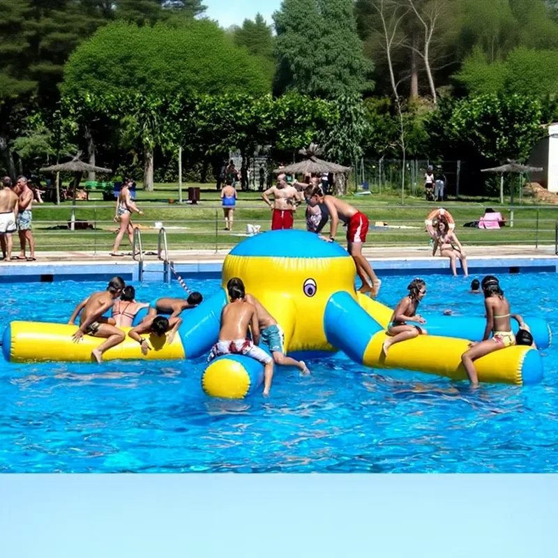 Inflatable Floating Water Climbing Octopus Toy for Banana Boat Water Park Game Most Popular High Quality Adult Kids Summer