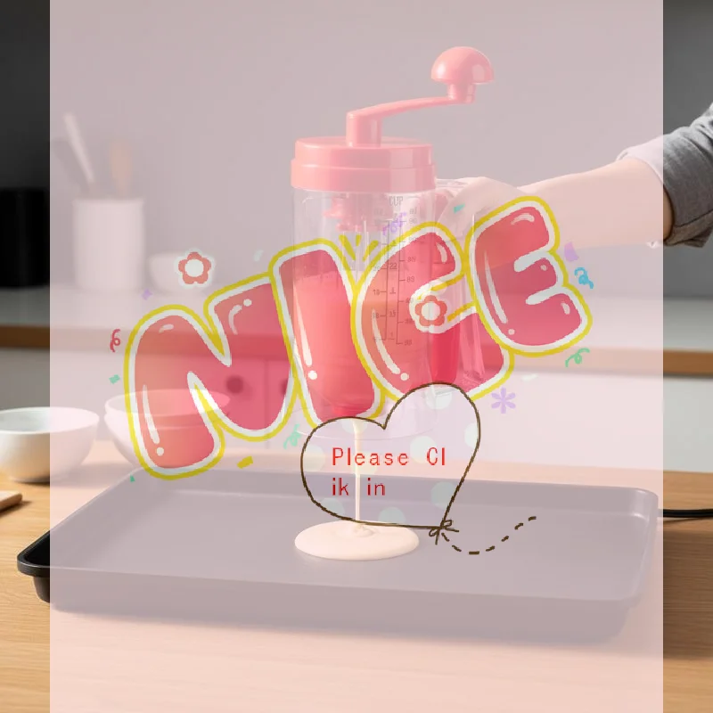 【Ba】Handheld Squeeze Batter Dispenser Various Pastes With Clear Measuring Marks Nonleak Baking Tool For Cake Pancake Kitchen-image