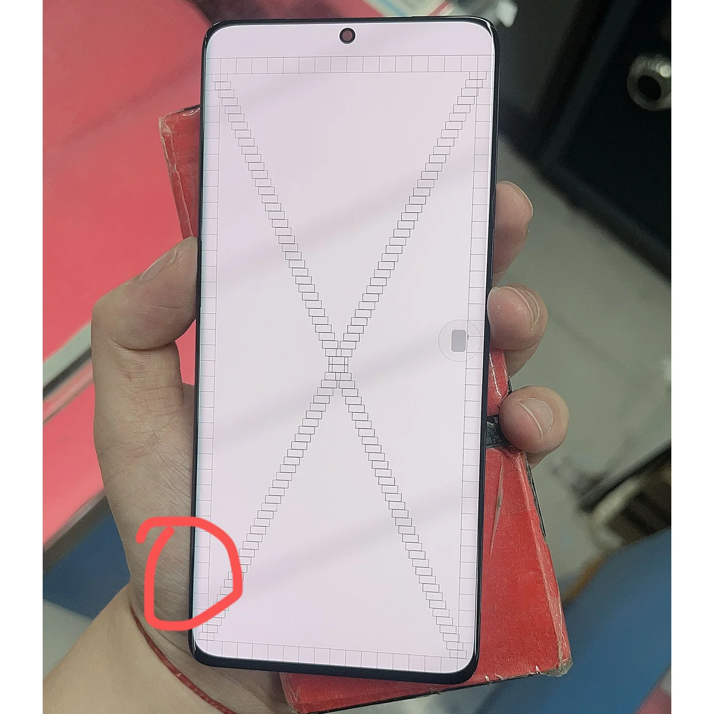 SUPER AMOLED S21U LCD For Samsung S21 Ultra G998 G998B LCD Display Touch Screen 6.8'' With Frame Digitizer Assembly With Dot