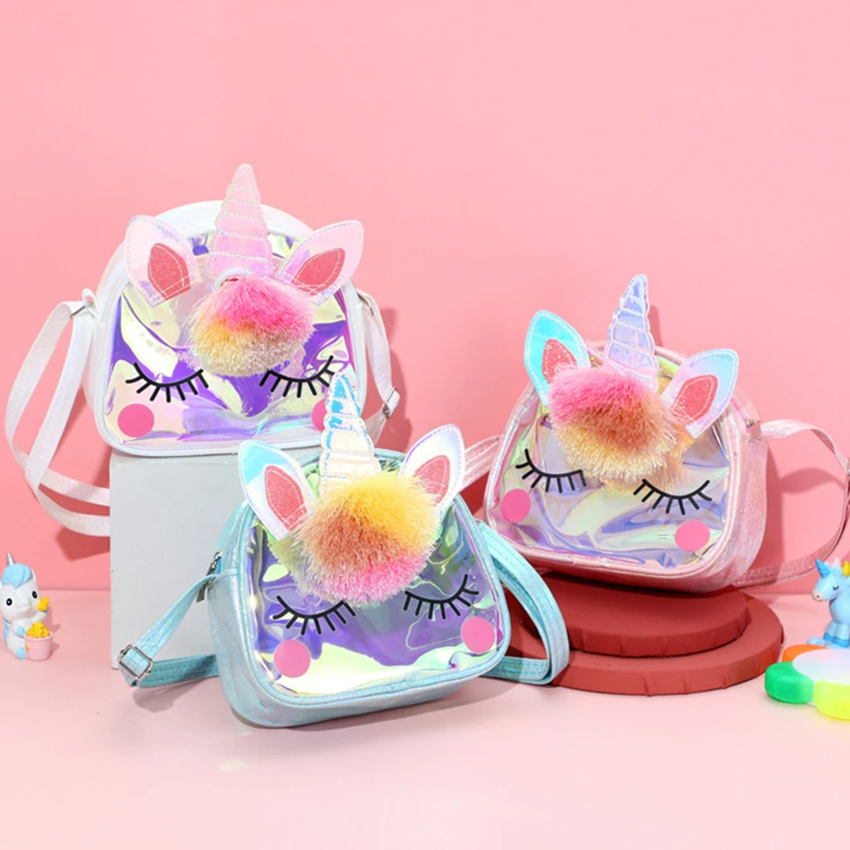 

Children Unicorn Casual Fashion Crossbody Bag Little Girls Storage Cartoon Shoulder Bags Unisex Cute Traveling Bag