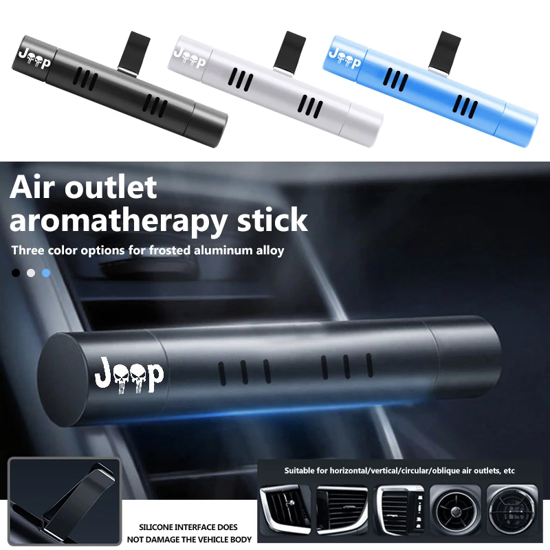 Car Solid Freshener Air Purifier Condition Air Vent Perfume For Jeep Grand Cherokee Wrangler JK Renegade Gladiator Compass