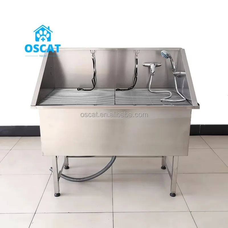 2026 OSCAT Customized Pet Grooming Salon Dog Wash Bath Machine Direct Factory Stainless Steel Dog Bathtubs Veterinary Instrument