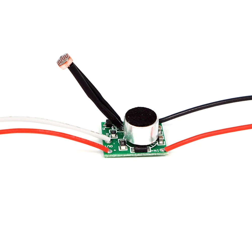 Low Voltage DC Sound Light Control Sensor DC 3V-30V LED Driver 5V 6V 12V 24V Photosensitive Voice Switch Module Circuit