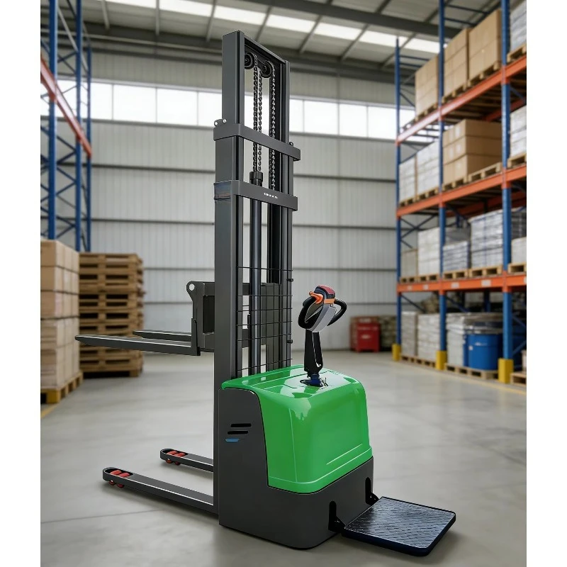 2 Ton Electric Pallet Stacker, 1.5M Lift Height Pedestrian Forklift, Xinancheng Warehouse Pallet Truck for Sale