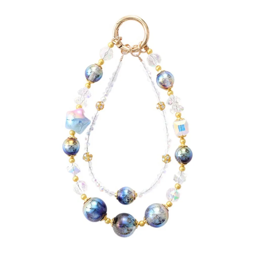 

Colorful Beads Beaded Phone Chain Bowknot Bag Pendant Mobile Phone Keychain Strap Anti Loss Sweet Phone Hanging Rope