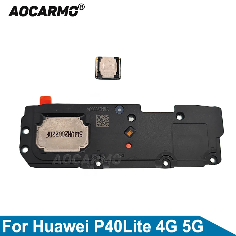 Aocarmo For Huawei P40 Lite Top Earpiece Ear Speaker LoudSpeaker Buzzer Ringer Replacement Parts