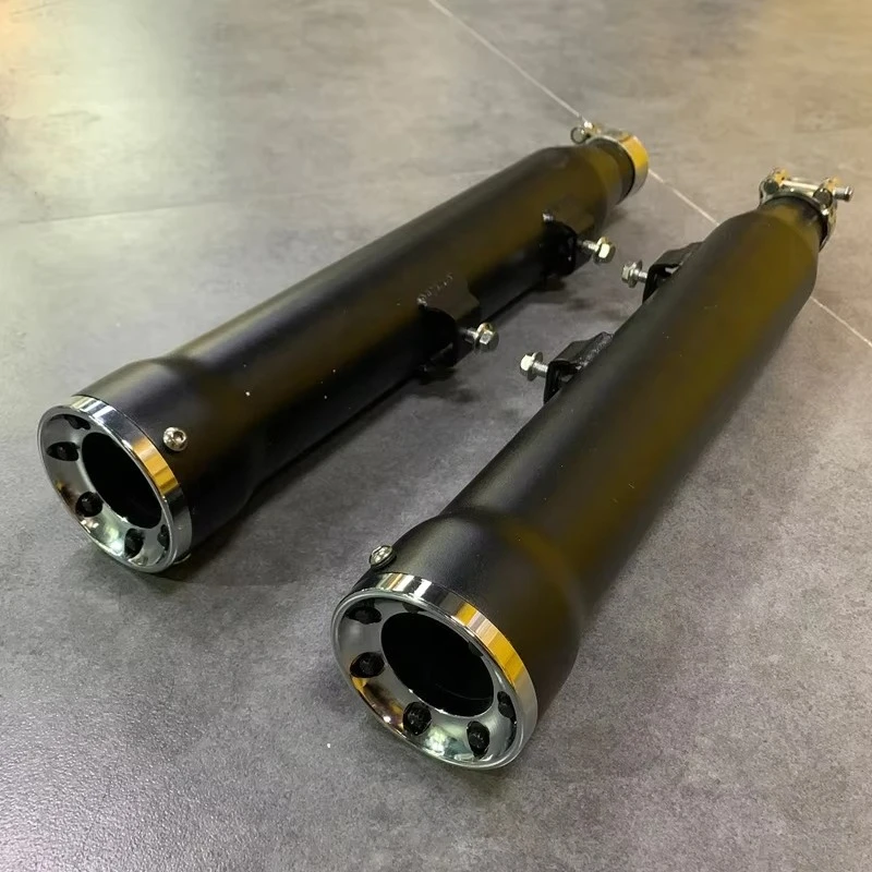 

New Type Motorcycle Black Vintage Exhaust Muffler Pipe for Cafe Racer Motorbikes