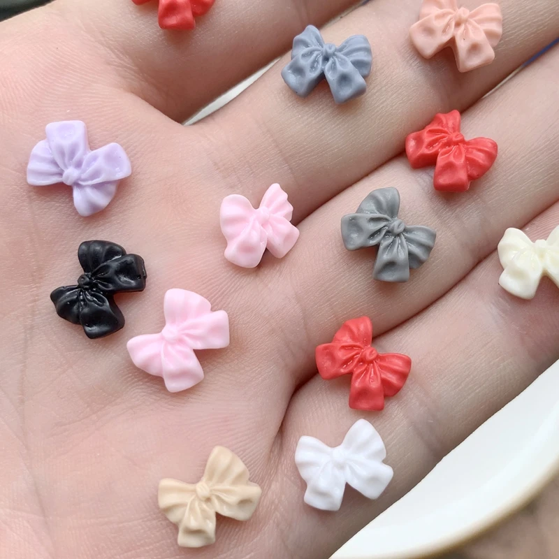 3D Nail Decorations Cute Butterfly Bow Tie Shape Nail Art Designs Acrylic Jewelry DIY Manicure Accessories Tools -HR67