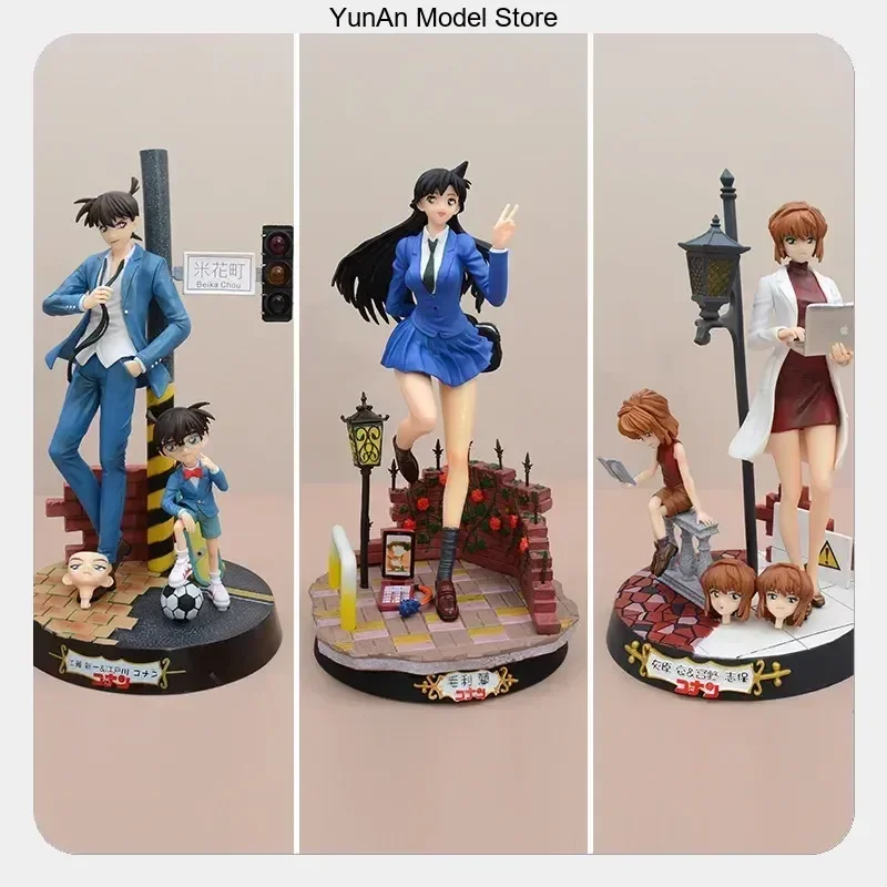 

Anime Collectible Statue Gift Detective Conan Phoenix Figure Set Rachel Moore/Kudou Shinichi/Haibara Ai 3 Styles 25-27cm