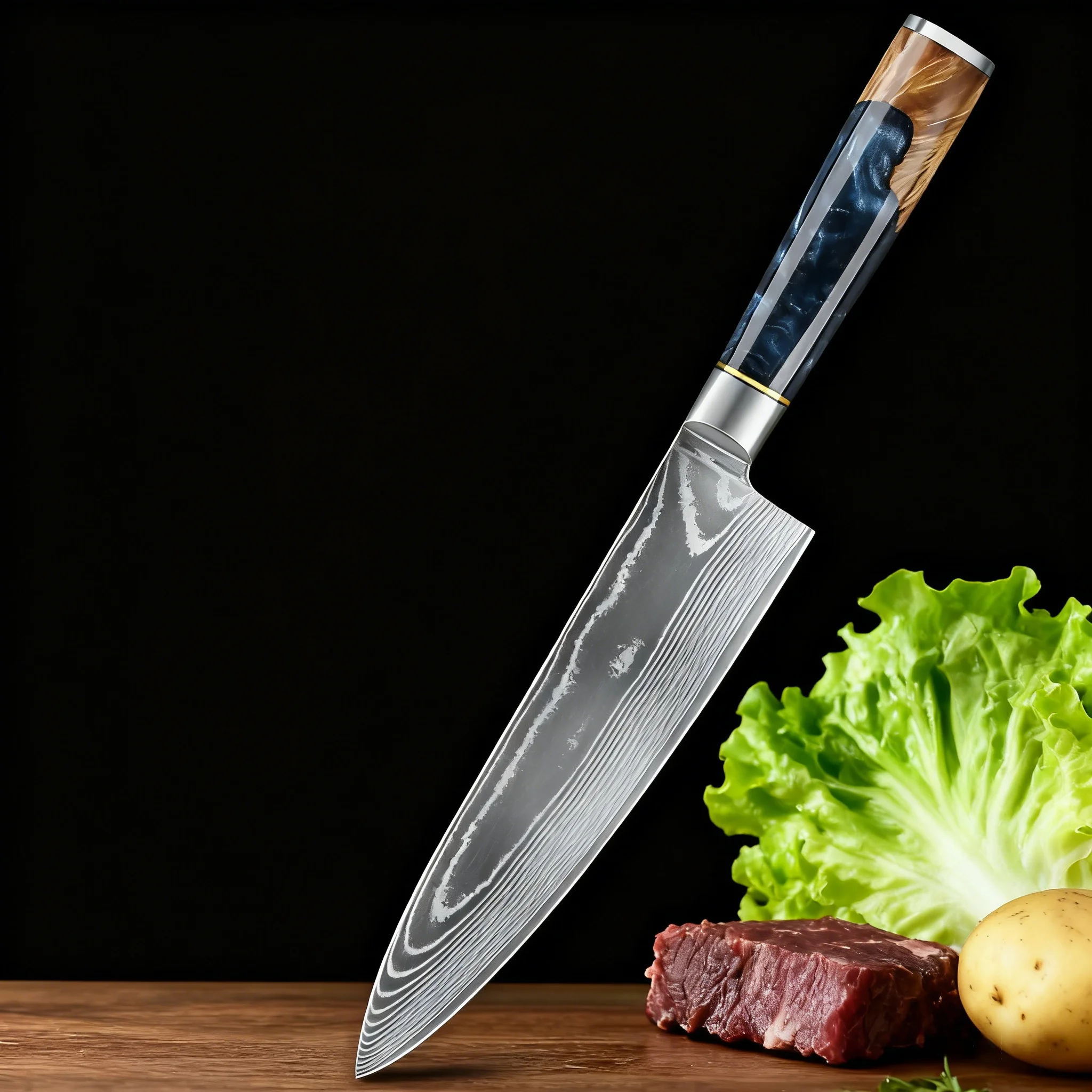 

Multi-Purpose Kitchen Knife 67 layer Damascus Steel Chef Knife Fruit Meat Vegetable Slicing Knife Cooking Tools Kitchen Stuff