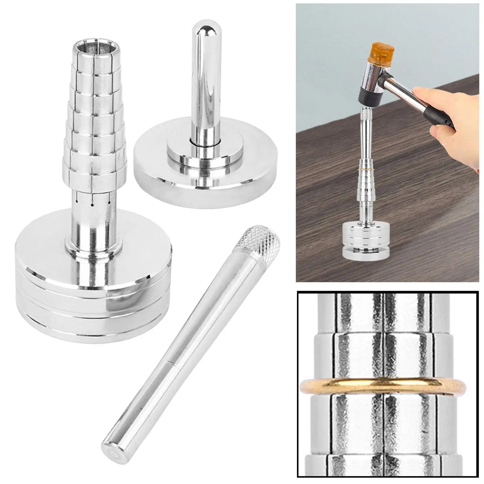 

Ring Stretcher Repairing Supplies Mandrel Jewelry Ring Sizing Tools Ring Expander for Home Use Jewelers Repair Stores, Measuring