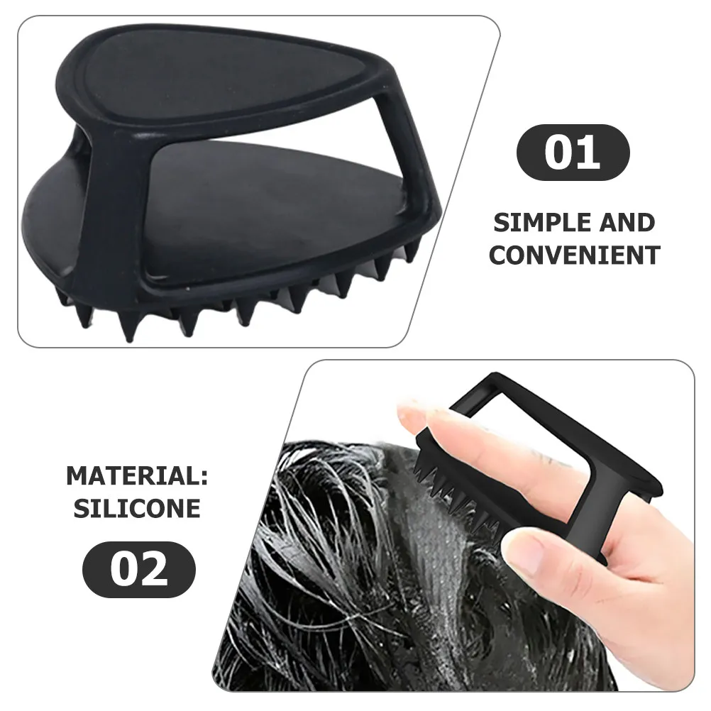 Silicone Face Wash Brush for Men – Gentle Exfoliating Beard, Hair & Scalp Cleaner, Portable Travel-Friendly Shower Scrubber