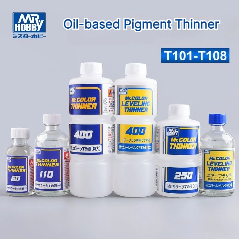 Mr.Hobby 50/110/250/400ml Bottle of Oil-based Pigment Thinner DIY Handmade Toy Model Action Figure Made Coloring Pigment Thinner