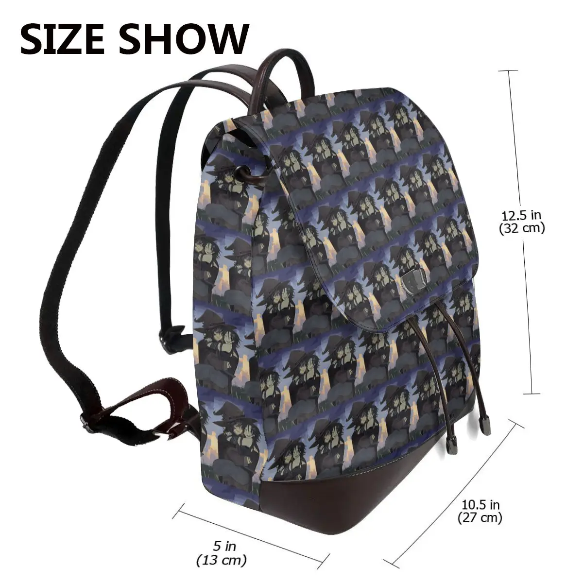Azuretime Anime Azure Two Time Forsaken Bookbag School Student Bags Hiking Travel Daypack for Women Fashion Derma Backpack