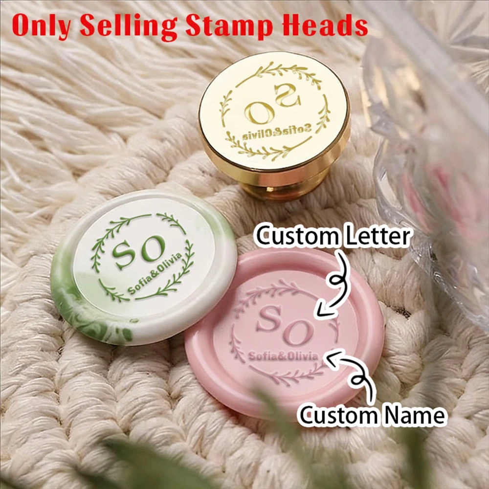 1PC Excellent Custom Engraved Initials Copper Wax Stamp For Invitations, Gifts, and Special Occasions