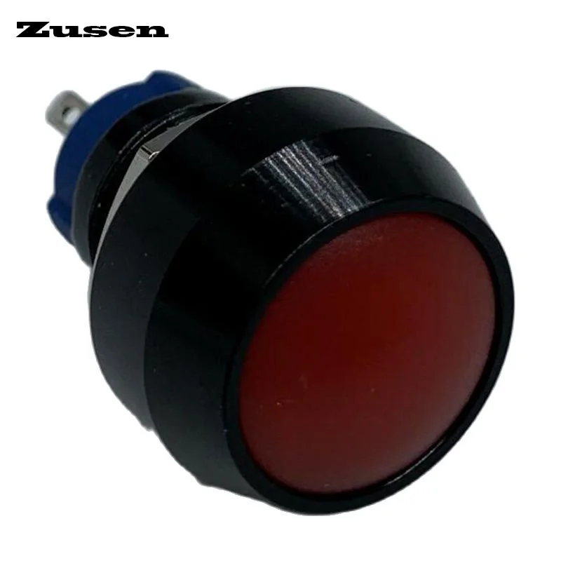 

Zusen 12 мм вкл/выкл красная головка черного оксида алюминия 1NO фиксация микро кнопка переключателя (ZS12B-10Z/J/A)
