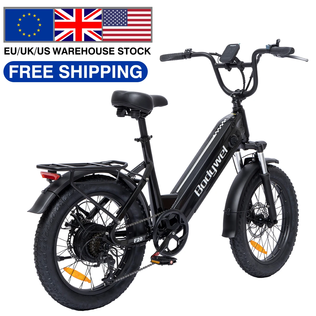 

Bodywel F20 electric dirt bike 20 Inch 500W Mountain e Bicycle 48V13AH Fat Tire ebike Electric Bike For Adults Motorcycle