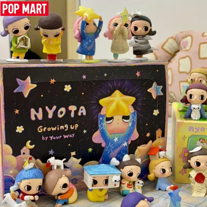 

POP MART Nyota Growing Up By Your Way Series Blind Box Guess Bag Desktop Decoration Blind Bag Toys Anime Figure Cute Model Gift