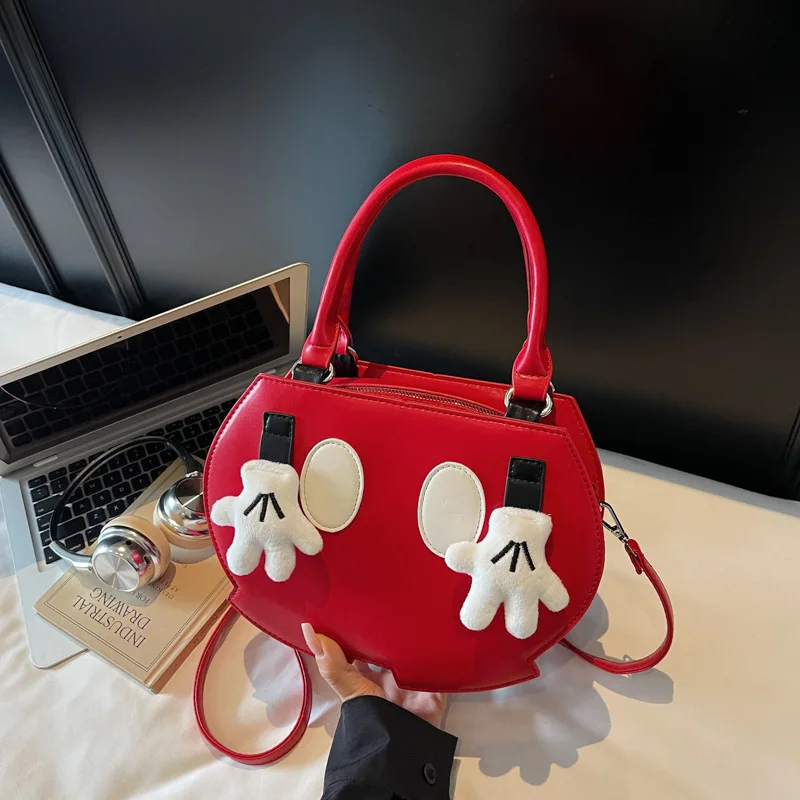 Cute PU Ins Funny Girls Small Square Crossbody Bag for Women Bag Unique Design Shoulder Handbags Ladies Hand Bag