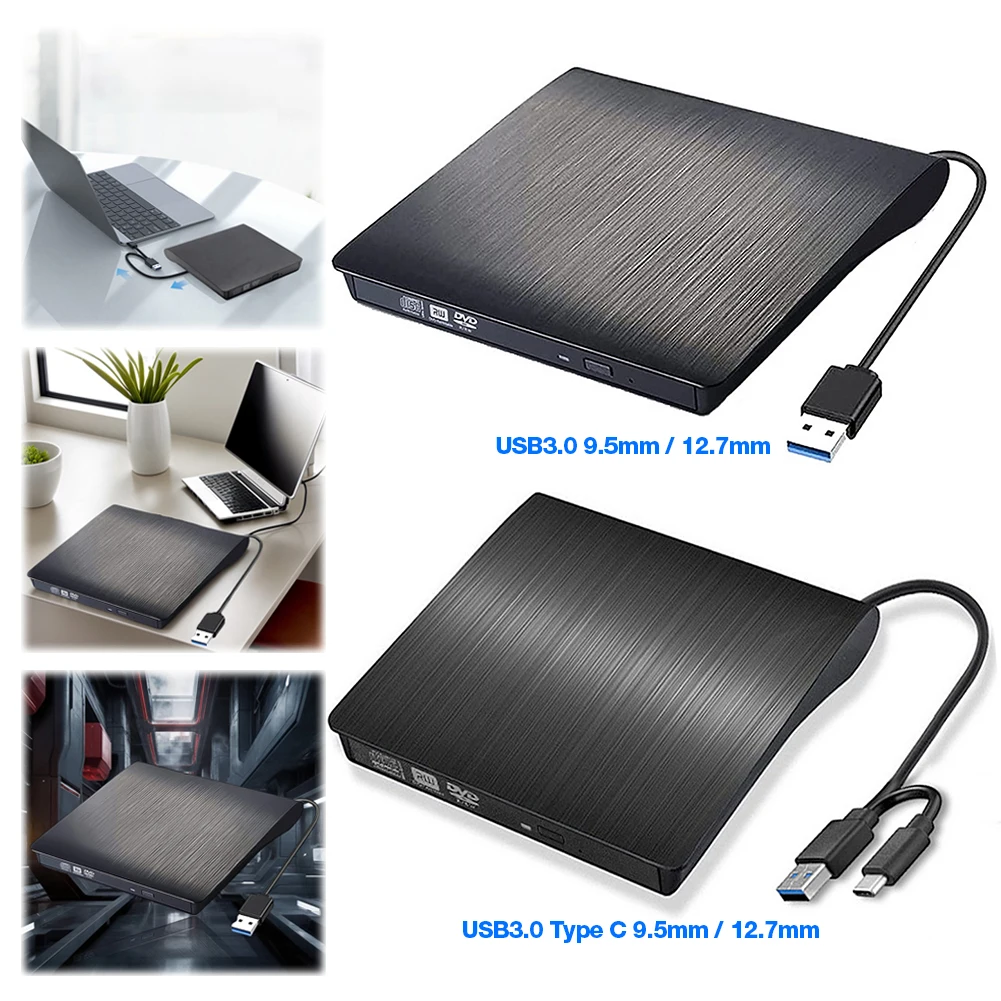 حافظة محرك الأقراص الضوئية لسيارة ، حاوية متنقلة خارجية ، لابتوب SATA إلى USB CD ROM ، صندوق فردي ، USB ، USB ، USB + ، Type-C ،