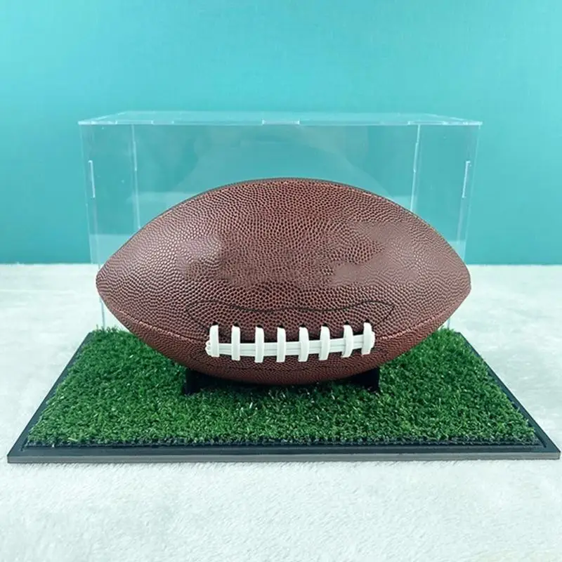 U2JB Display Box with Stand, Softball Basketball Box for Organization and Showcases