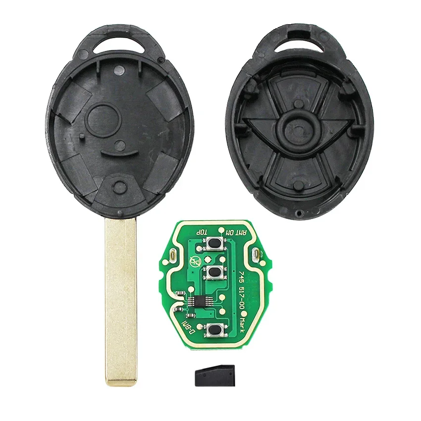 Clé télécommande intelligente à 3 boutons, 315/433MHz, EWS, avec puce ID44/PCF7935, pour BMW Mini Cooper (2005-2007)