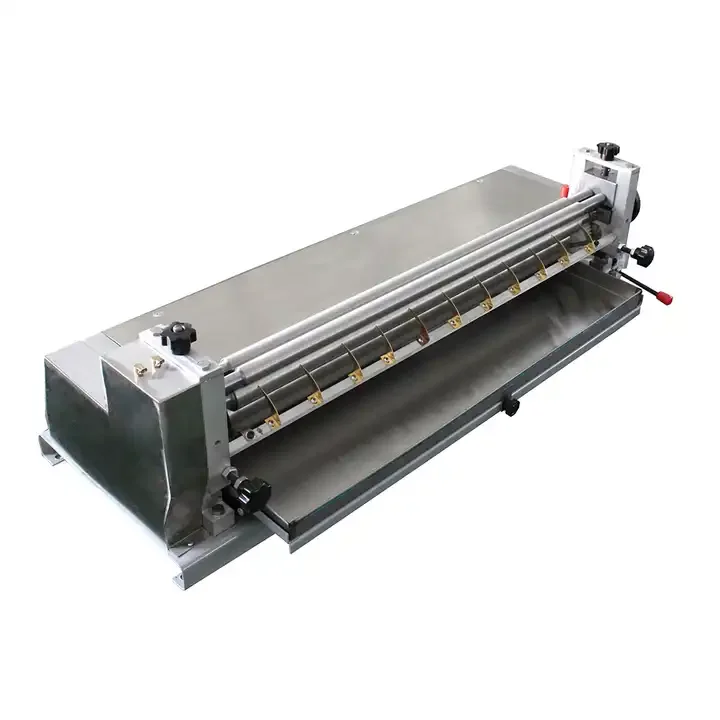 

WD-JS1000 Semi-Automatic Paper Embossing Machine Board Box Gluing Machine and Glue Applicator Machine