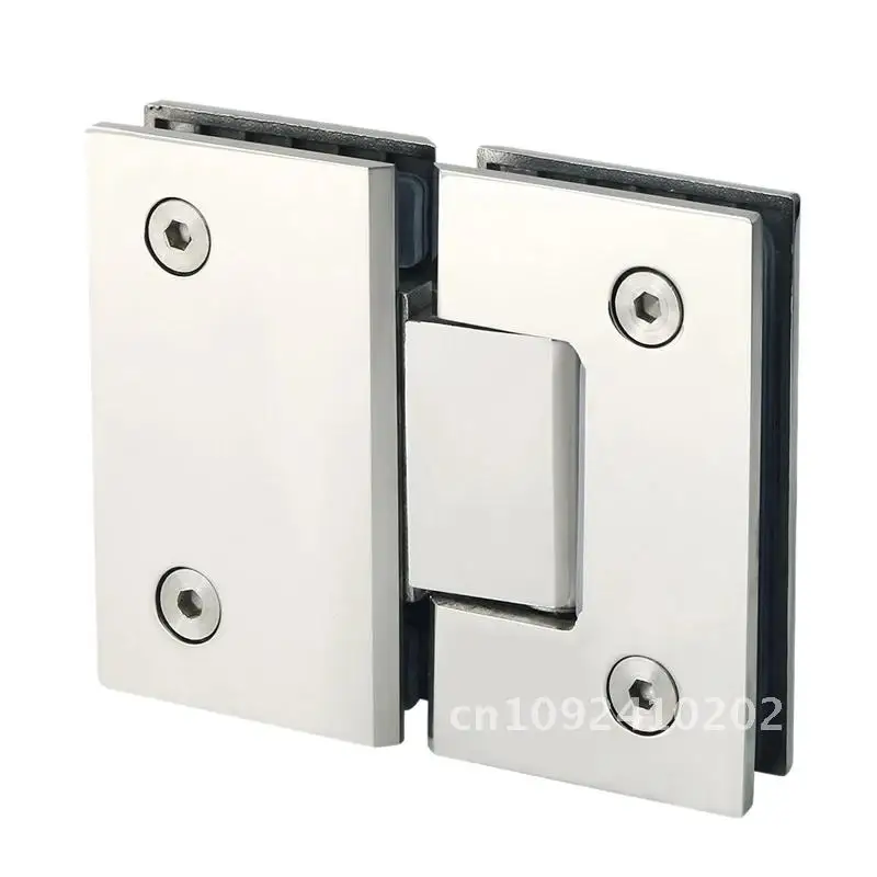 Heavy Duty 180 Degree Glass Door Cabinet Showcase Cabinet Door Polishe Shower Stainless Hinge Glass Clip Replacement Steel Parts