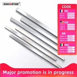 Coltello in acciaio bianco 12x200MM utensile per tornitura in acciaio ad alta velocità strisce metalliche barra quadrata barra da taglio per tornio CNC 2/3/4/5/6/8/10/12MM