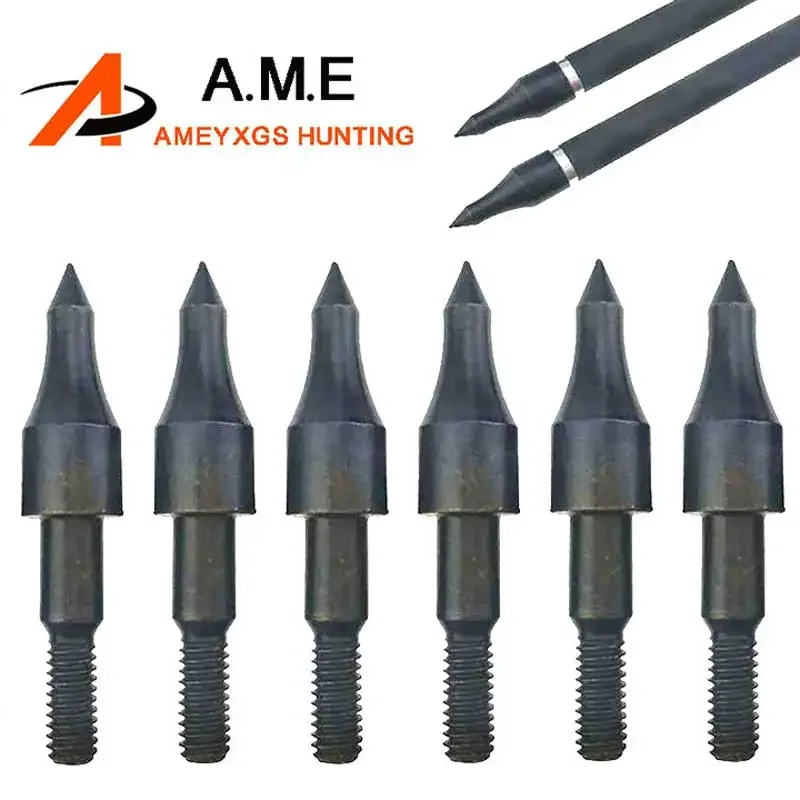 

50pcs Arrowheads Archery 100 Grain Metal Target Point for Bow and Arrow Shooting Arrows Tips