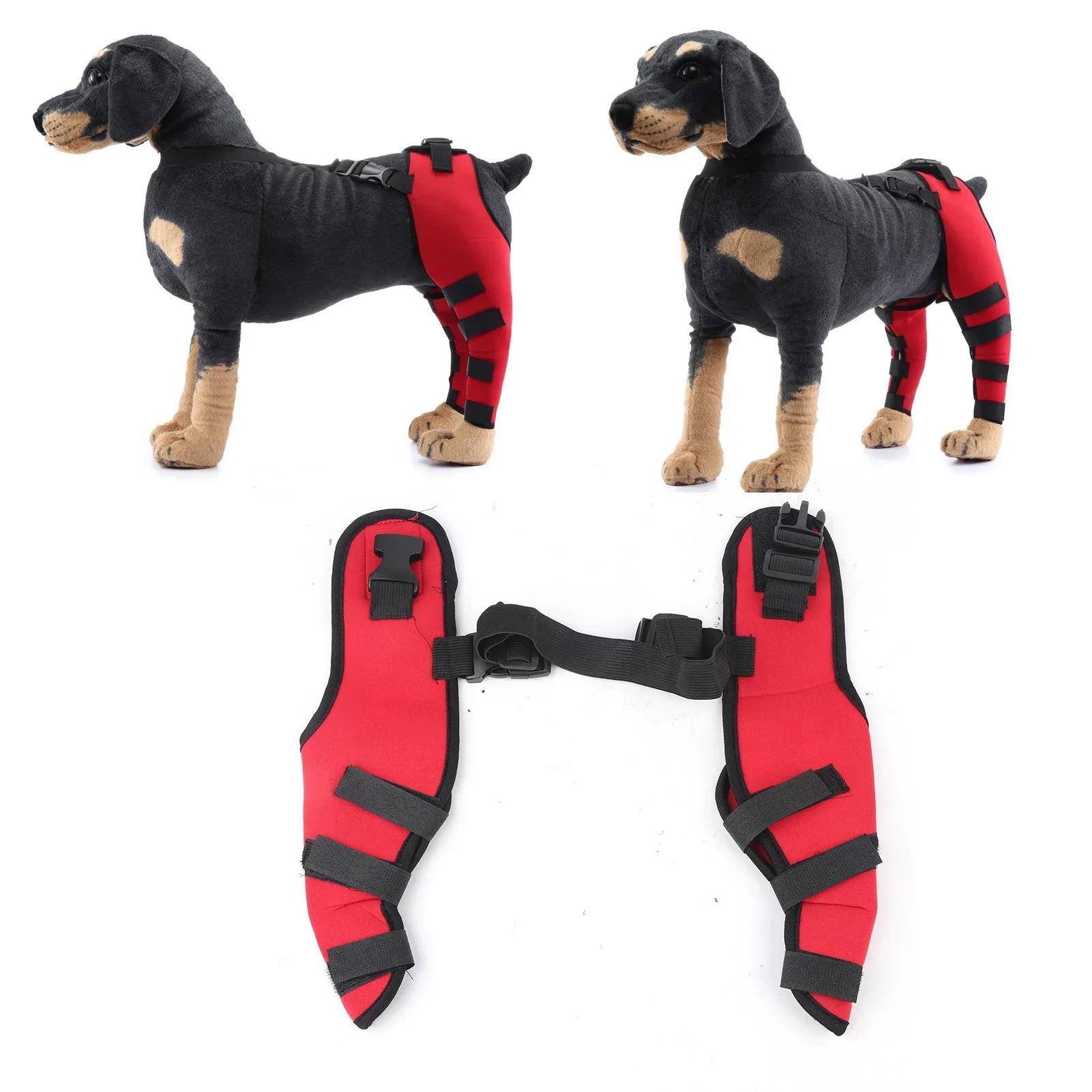 Pet Puppy Knee Pads Dog Back Leg Braces for Injured Dogs Support Brace Injury Joint Wrap Recover Protector Dog Accessories
