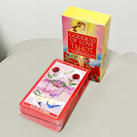 Goddess of Love Tarot: A Deck for Embodying The Erotic Divine Feminine 78 Pcs Cards 10.3*6cm